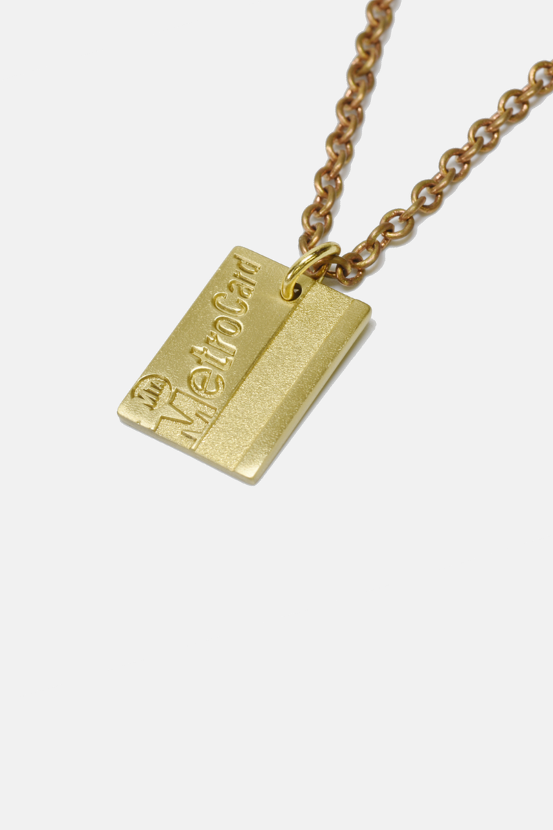MTA Metrocard Brass Necklace Chain – Feste