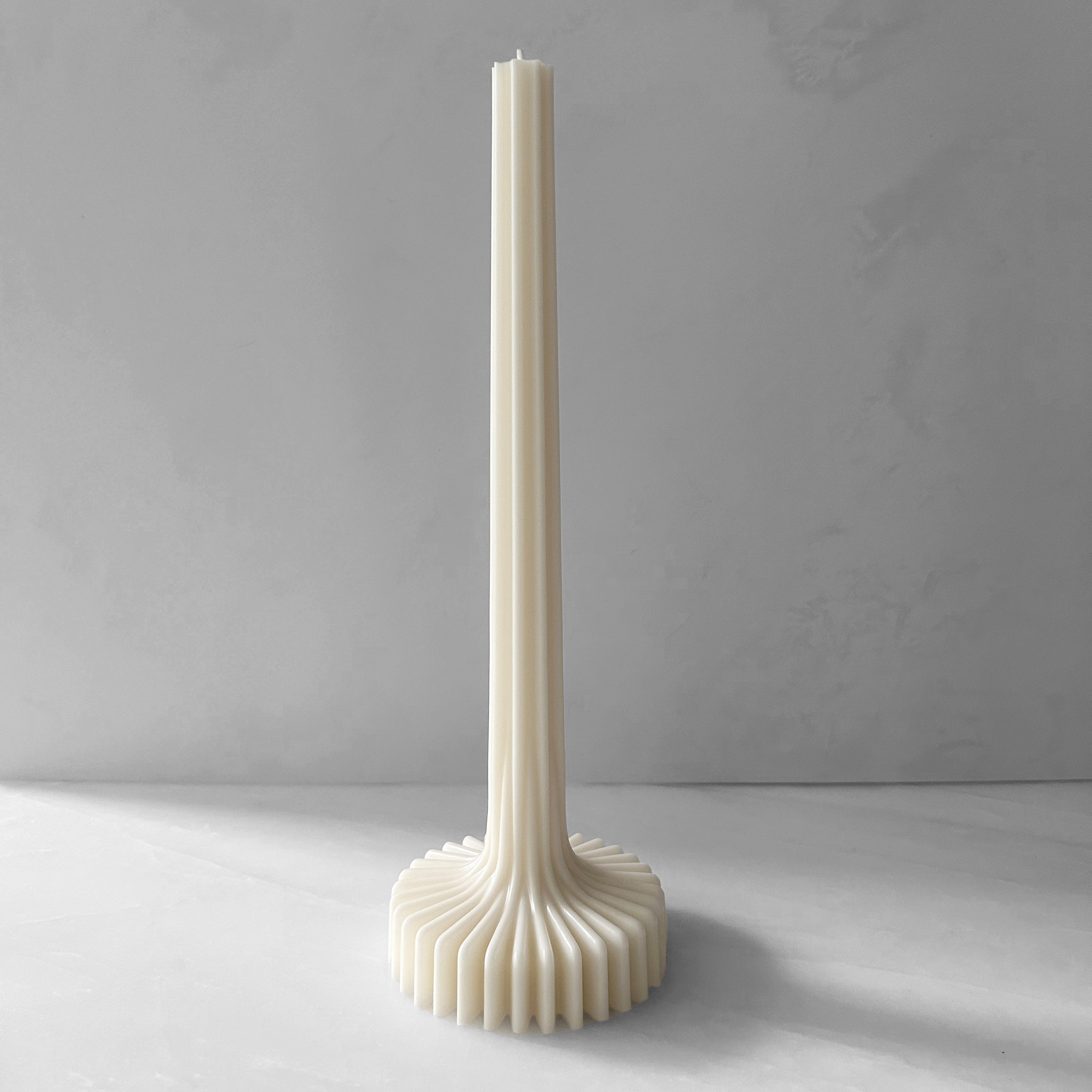 Fluted Taper Candle